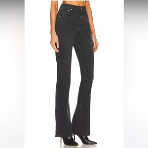 Mother High Waisted Slit Heel Jeans